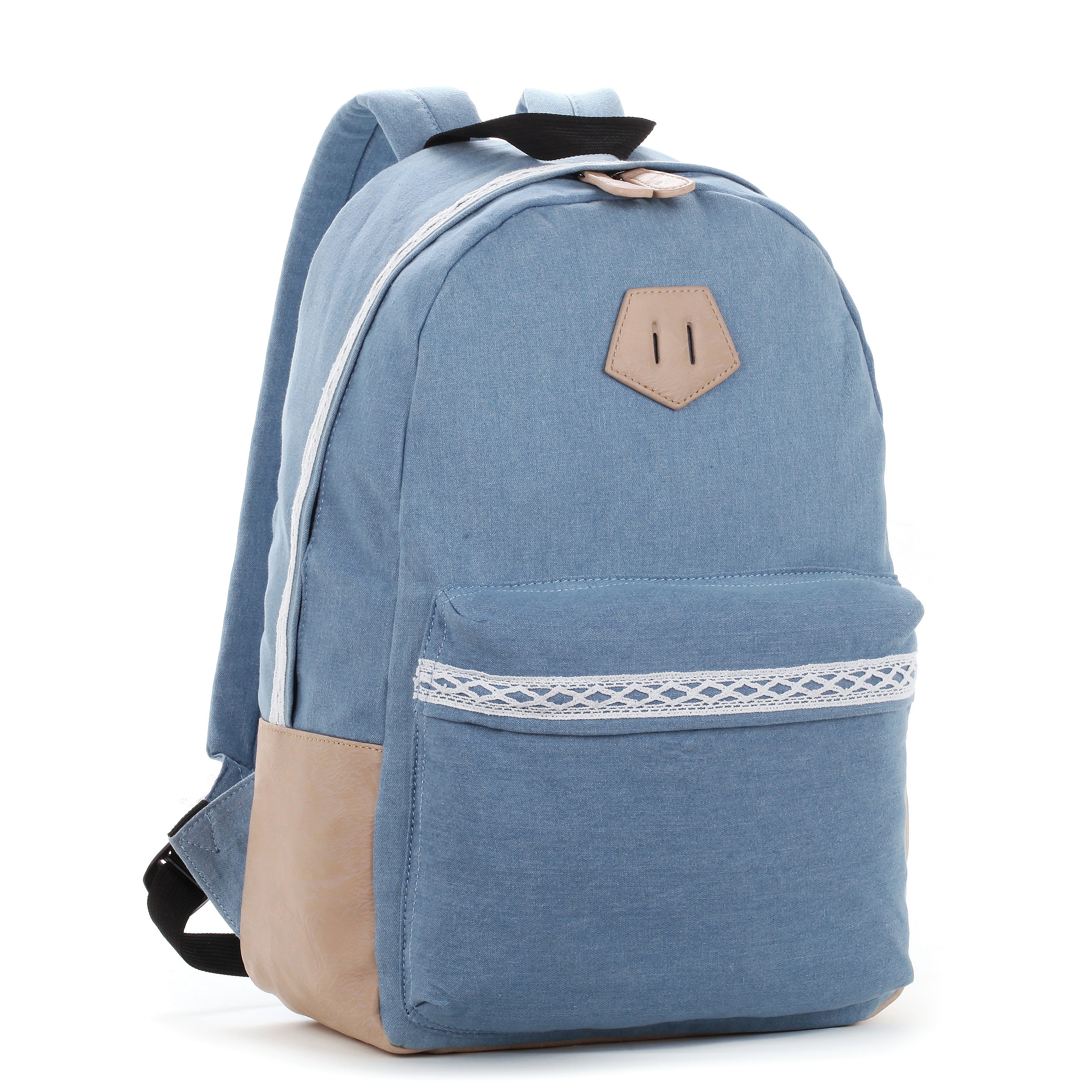 VANCL Madalynn Basic Denim Backpack Blue SKU – Wholesale VANCL Madalynn ...