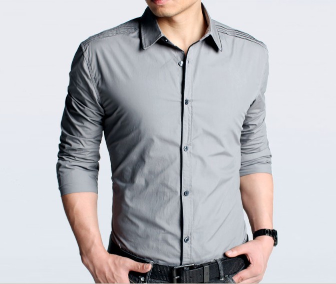 shippingne Fashion Men s Shirts shoulder fold – Wholesale free ...