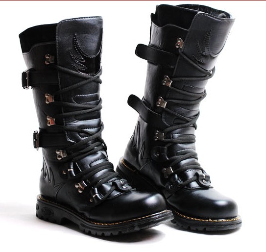 fashion The Korean boots knee totem Male boots – Wholesale Free ...