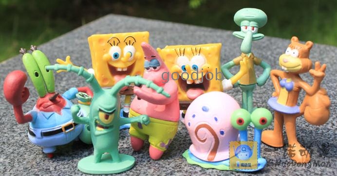 spongeBob action figure 8pcs set spongeBob plastic – Wholesale ...