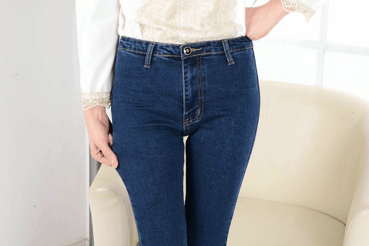 Autumn waist jeans female skinny pants tight – Wholesale Autumn high ...