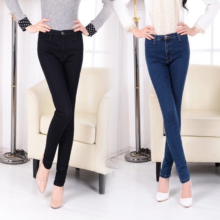 Autumn waist jeans female skinny pants tight – Wholesale Autumn high ...