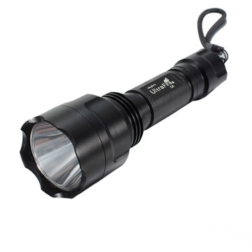 C8 XM-L T6 2000LM 5 Modes White Light LED Flashlight Black